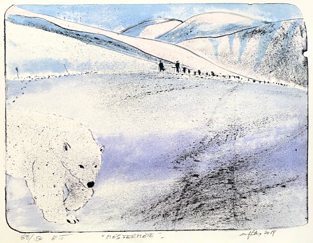 Original grafikk av Olaf Storø. Svalbard