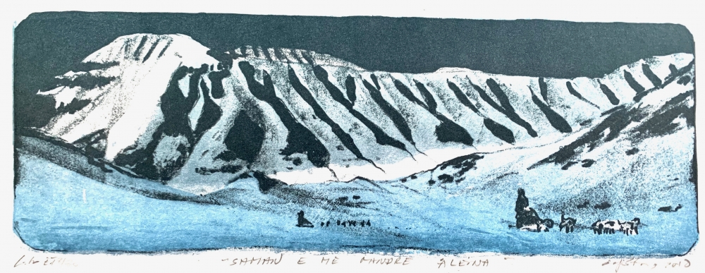 Original grafikk av Olaf Storø, Svalbard